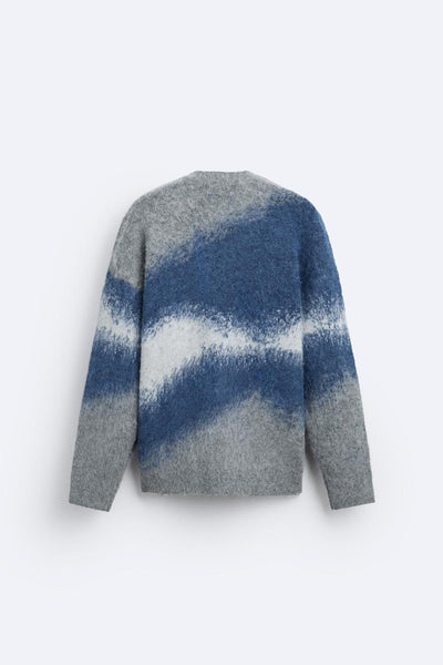 CARDIGAN JACQUARD EFFET MOHAIR